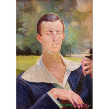 "Portret mężczyzny z wiolonczelą" - Jacek Malczewski