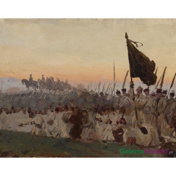 Kosynierzy, szkic do "Racławic" - Józef Chełmoński