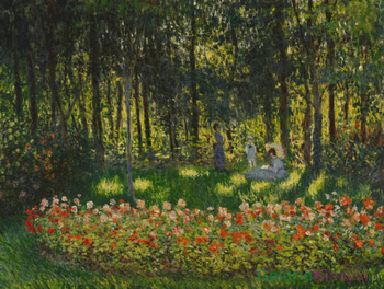 W ogrodzie, rodzina artysty - Claude Monet