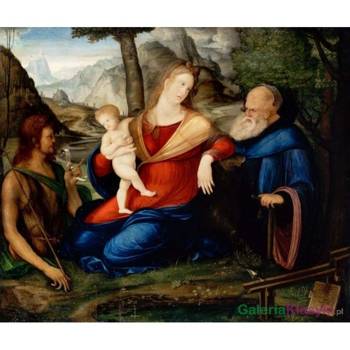 "Matka z Dzieciątkiem pod opieką Jana Chrzciciela i Św. Antoniego" - Jacopo de' Barbari