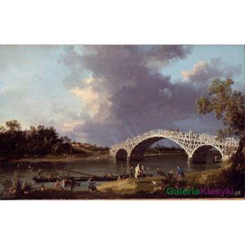 Reprodukcja obrazu: Widok na Walton Bridge - Canaletto