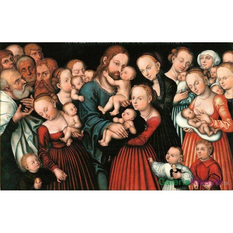 Chrystus błogosławiący dzieci - Lucas Cranach Starszy