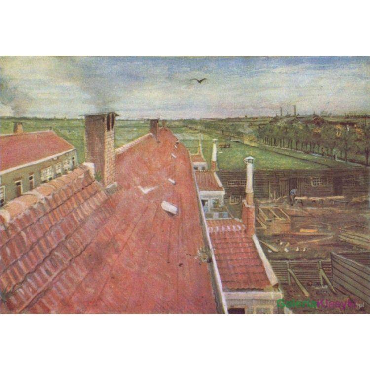 Dachy, widok z atelier - Vincent van Gogh