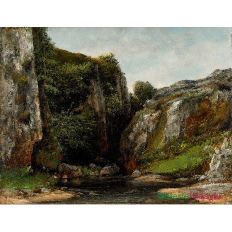 Żródło górskiego strumienia - Gustave Courbet